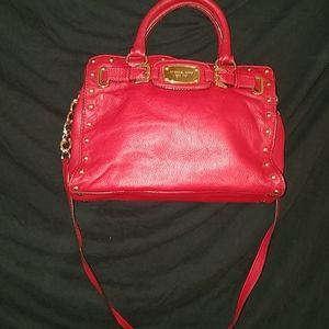 Red Michael Kors Satchel